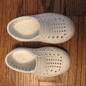 White Native shoes size 5